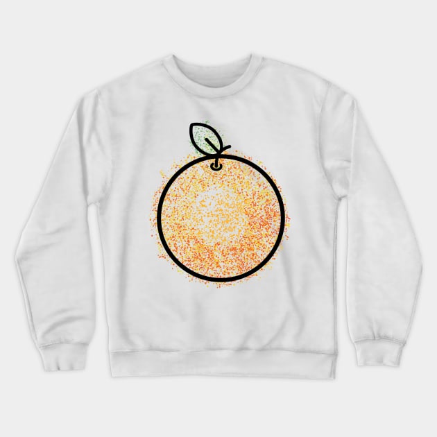 An Orange Crewneck Sweatshirt by Surplusweird